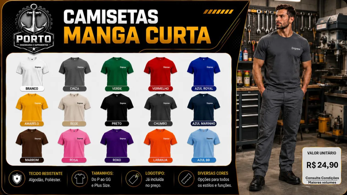Camisetas profissionais
